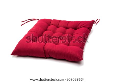 chair cushion isolated on white background