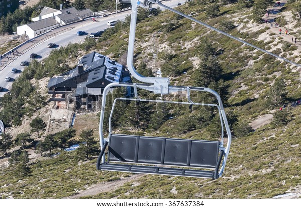 Chair Lift Navacerrada Ski Resort Navacerrada Stock Photo Edit