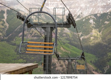 Chair Lift Over Telluride, Colorado