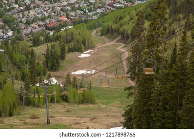 Chair Lift Over Telluride, Colorado