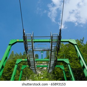 chair lift pilon in summer in ski resort, julijan alps, slovenia - Powered by Shutterstock