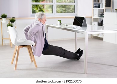 Chair Office Dip Exercise Triceps Dips At Desk