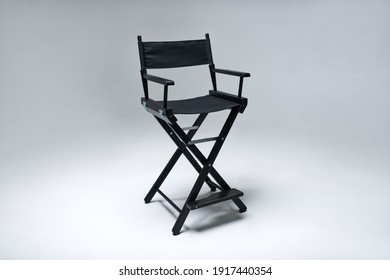 chair. soft chair. director's chair. sofa. photo studio equipment. White cyclorama.                     