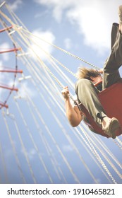 Chair  Swing Ride Cloudy Sky