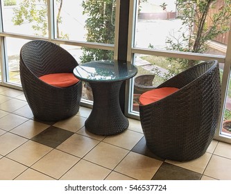 Chair and table made from weave method