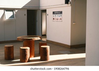 Chair And Table Set Made Like Wood Let The Sun Shine