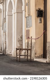 Chair Tied To The Door, Caltagirone, Sicily. 
2014