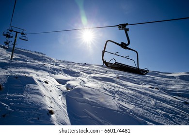 Chairlift At Treble Cone