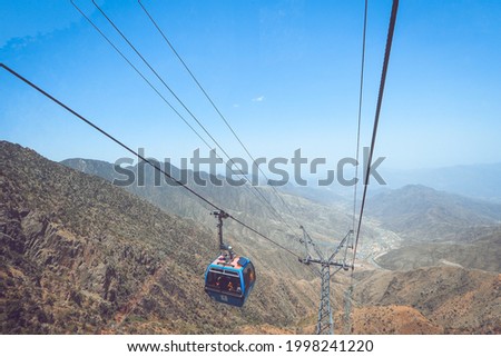 Chairlifts in the Al-Souda Mountains, Abha