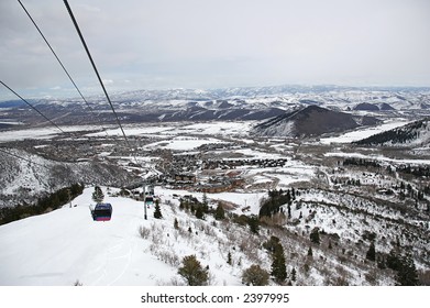 Chairlifts In Utah Ski Resort