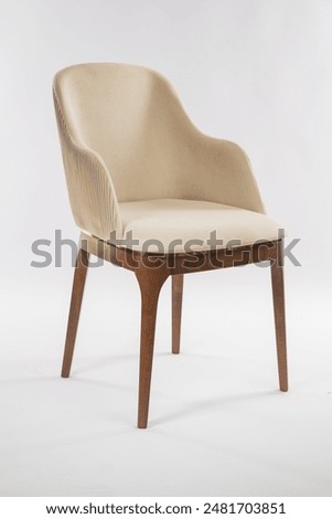 Chairs in different angles isolated on white background .