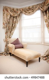 Chaise Lounge in classic bedroom