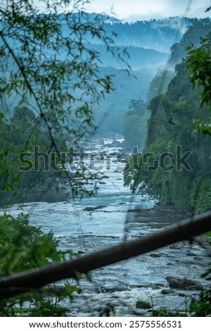 Chalakudy river, a river that flows towards the infamous Athirapally waterfalls in Kerala.