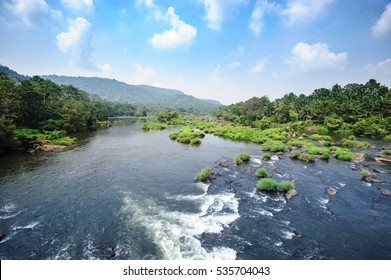 Chalakudy River, Thrissur District, Kerala State, India