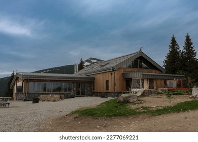 Chalet under mountain Chleb, national park Mala Fatra, Slovakia - Shutterstock ID 2277069221