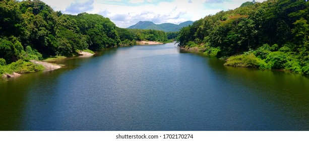 Chaliyar River In Kerala, View From Conolly's Plot Nilambur