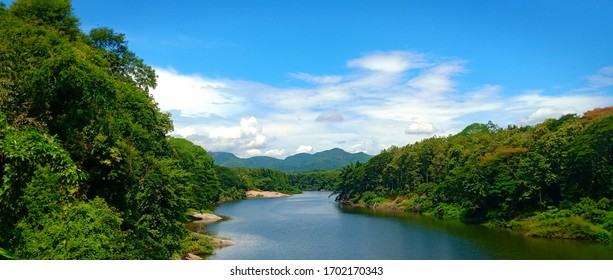 Chaliyar River In Kerala, View From Conolly's Plot Nilambur