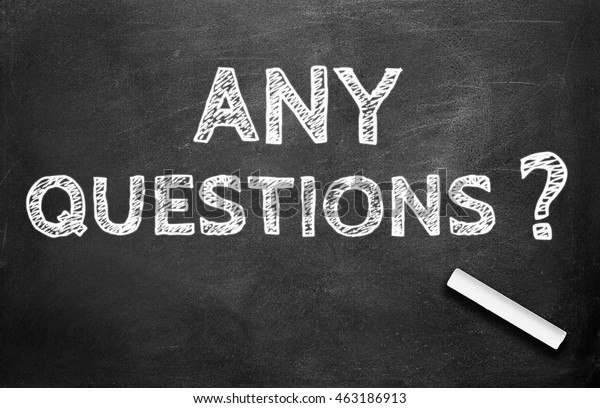 Chalk Any Questions Write On Chalkboard Stock Photo (Edit Now) 463186913