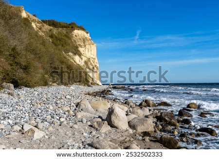 Similar – Foto Bild Kap Arkona-Kreide und Geschiebemergel Steilküste Halbinsel Wittow Norden  Insel Rügen