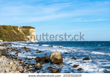 Similar – Foto Bild Kap Arkona-Kreide und Geschiebemergel Steilküste Halbinsel Wittow Norden  Insel Rügen