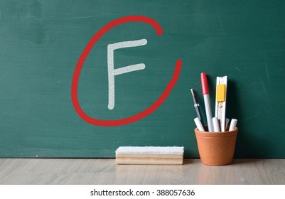 Chalk Drawing F Grade Mark