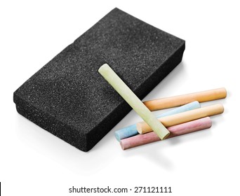 Chalk, Eraser, Board Eraser.