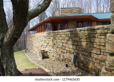 Chalk Hill, PA - 03/21/2015: Kentuck Knob. Architect Frank Lloyd Wright. Built 1954