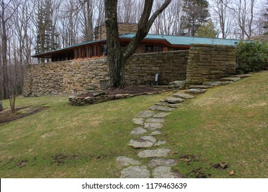 Chalk Hill, PA - 03/21/2015: Kentuck Knob. Architect Frank Lloyd Wright. Built 1954