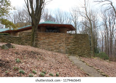 Chalk Hill, PA - 03/21/2015: Kentuck Knob. Architect Frank Lloyd Wright. Built 1954