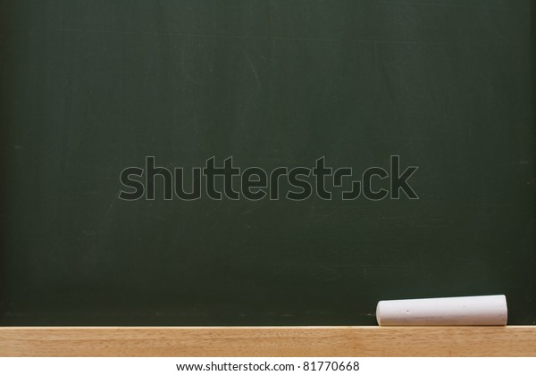 chalk on a chalkboard