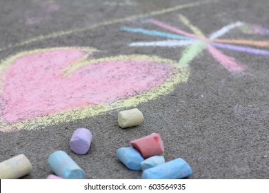 Chalk On The Sidewalk