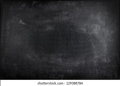 Chalk rubbed out on blackboard - Shutterstock ID 129388784