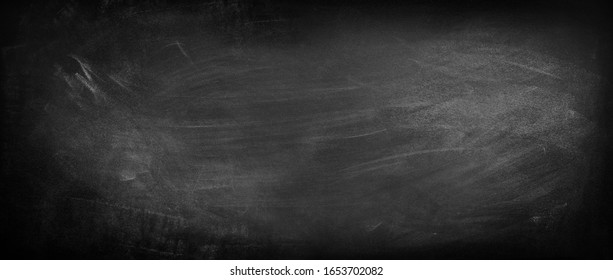 Chalk Rubbed Out On Blackboard Background