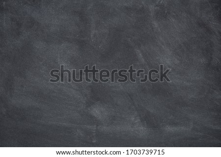 Chalk rubbed out on blackboard, chalkboard texture background copy space for add text and design