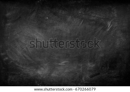 Chalk rubbed out on blackboard 
