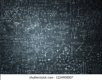 Chalkboard Formulas Stock Photo 1224900007 | Shutterstock