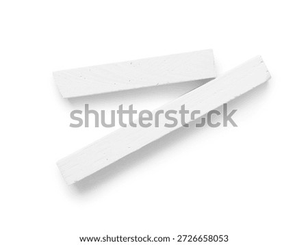 Chalks isolated on white background