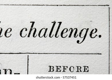Challenge Close Up