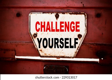 Challenge Yourself Concept