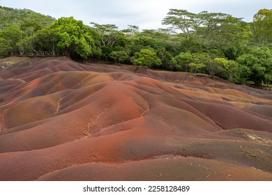 Chamarel Seven Colored Earth Geopark in Mauritius