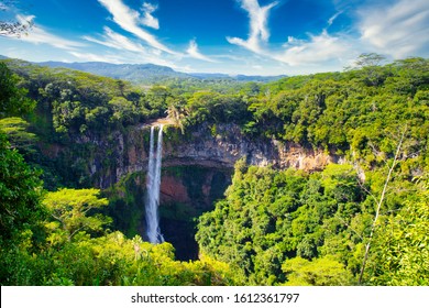 Chamarel Waterfall, Island Mauritius, Indian Ocean, Africa - Shutterstock ID 1612361797