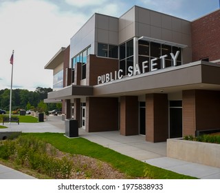 Chamblee, Georgia United States - May 18 2021: The New Chamblee, GA Public Safety Building Housing The City Courthouse, City Council Chambers, And Police Headquarters.