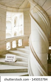 Chambord Castle, France Double Helix Staircase By Leonardo Da Vinci