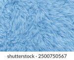 Chambray blue color soft peach fur texture. fur fabric background.