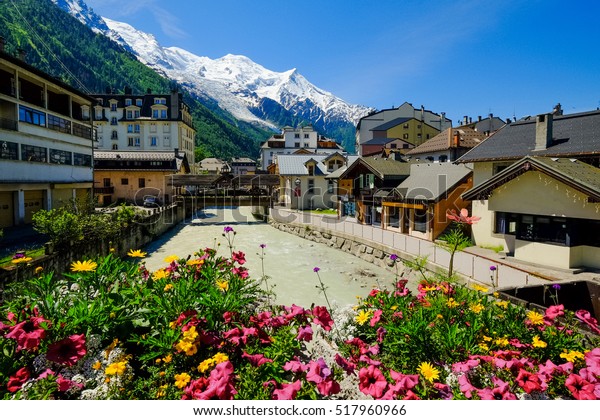 Chamonix Downtown Summer France Stock Photo (Edit Now) 517960966