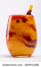 Chamoyada. "Chamoyada" is a smoothie made of mango and "chamoy" which is a mexican sauce.