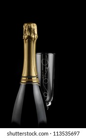 17,060 Champagne bottle black background Stock Photos, Images