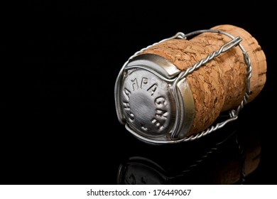 Champagne Cork A Great Symbol For High Society Or Concept For Prestige Or Upper Class Status