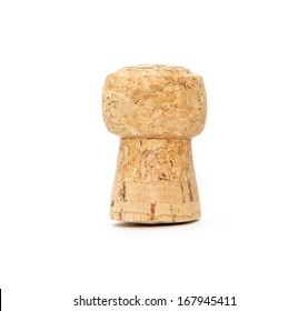 Champagne Cork Isolated On White