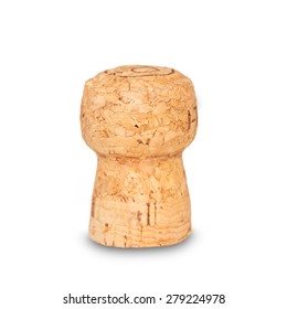 Champagne Cork Isolated On White